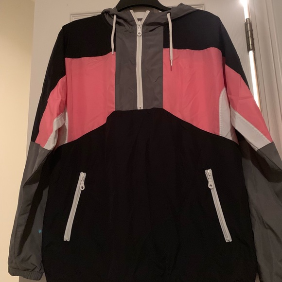 Urban Outfitters Colorblock Windbreaker - Picture 2 of 5